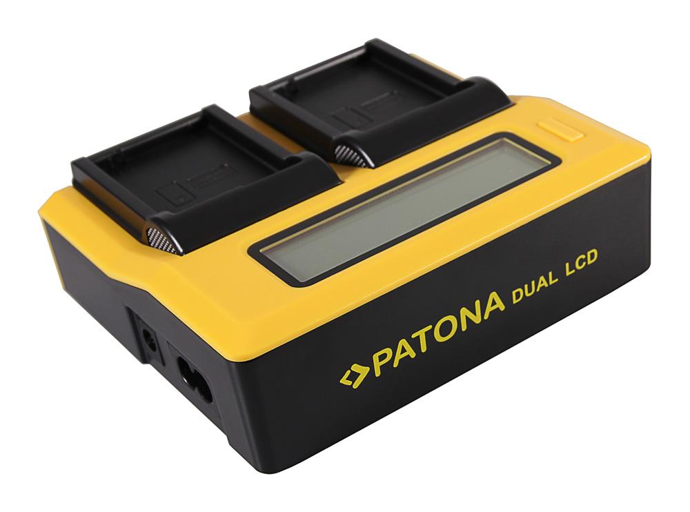 Caricabatterie Dual LCD USB PATONA per Canon BLD10E Caricabatterie Dual LCD USB PATONA per Canon BLD10E