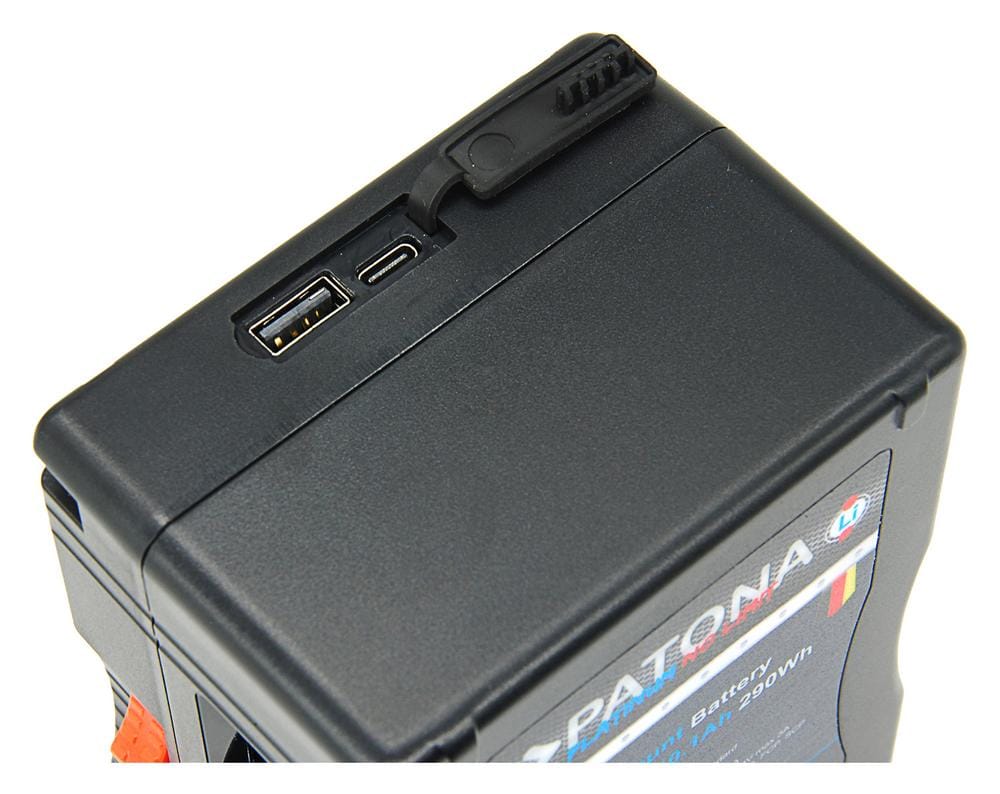 PATONA Platinum B‑Mount Bateria 290 Wh 10,1Ah com USB‑C PD 60W Entrada e Saída, 2 × D‑Tap 16 V – compatível com Blackmagic URSA Cine e ARRI ALEXA 35