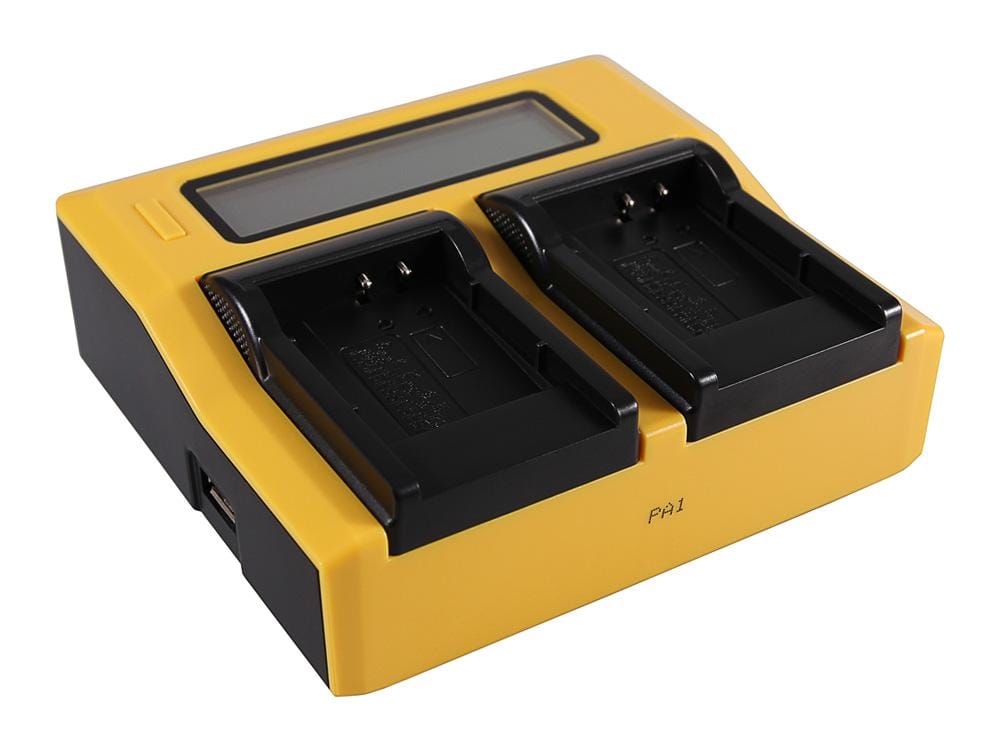 PATONA Caricabatterie Dual LCD USB per Casio e Nikon EN-EL11 TR350 TR-350 Nikon EN-EL11