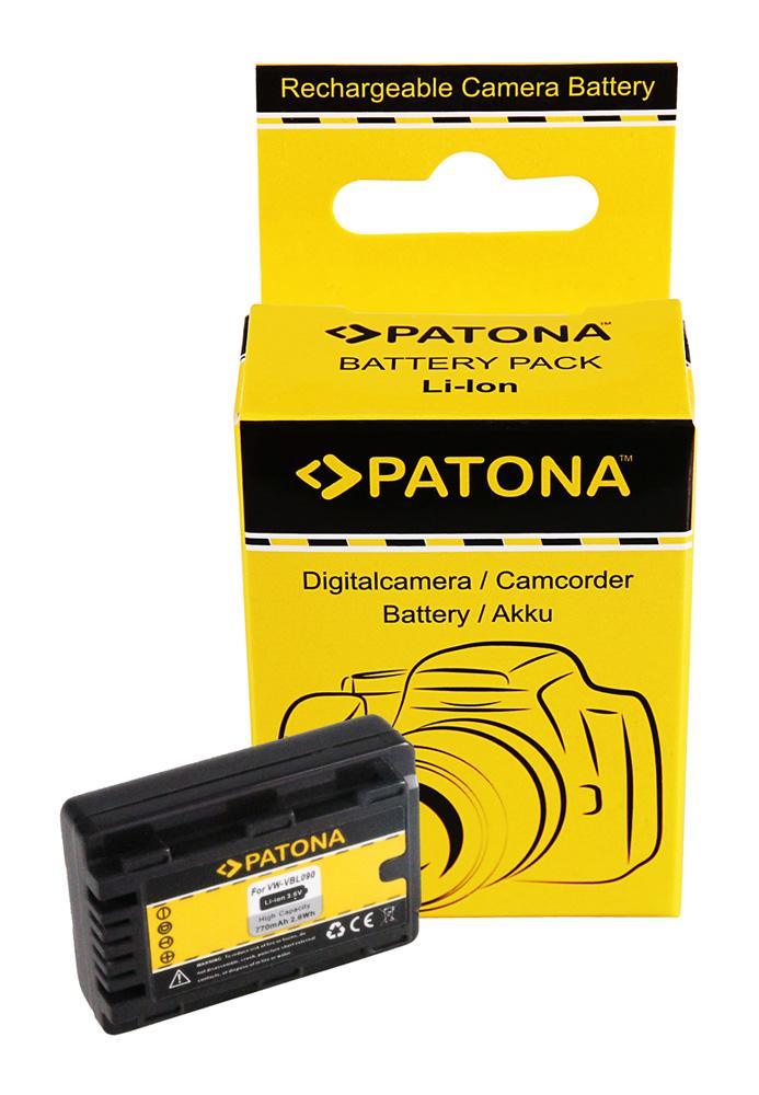 PATONA Akumulator do Panasonic HDC‑SDX SDR‑S50 T50 VW‑VBL090E‑K VBL090 PATONA Akumulator do Panasonic HDC‑SDX SDR‑S50 T50 VW‑VBL090E‑K VBL090
