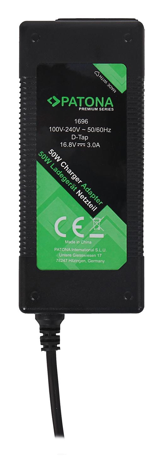 PATONA Premium D‑Tap Charger 3 A for Sony BP‑95W BP‑190WS DSR‑250P DSR‑600P DSR‑650P DSR‑652P PATONA Premium D‑Tap Charger 3 A for Sony BP‑95W BP‑190WS DSR‑250P DSR‑600P DSR‑650P DSR‑652P