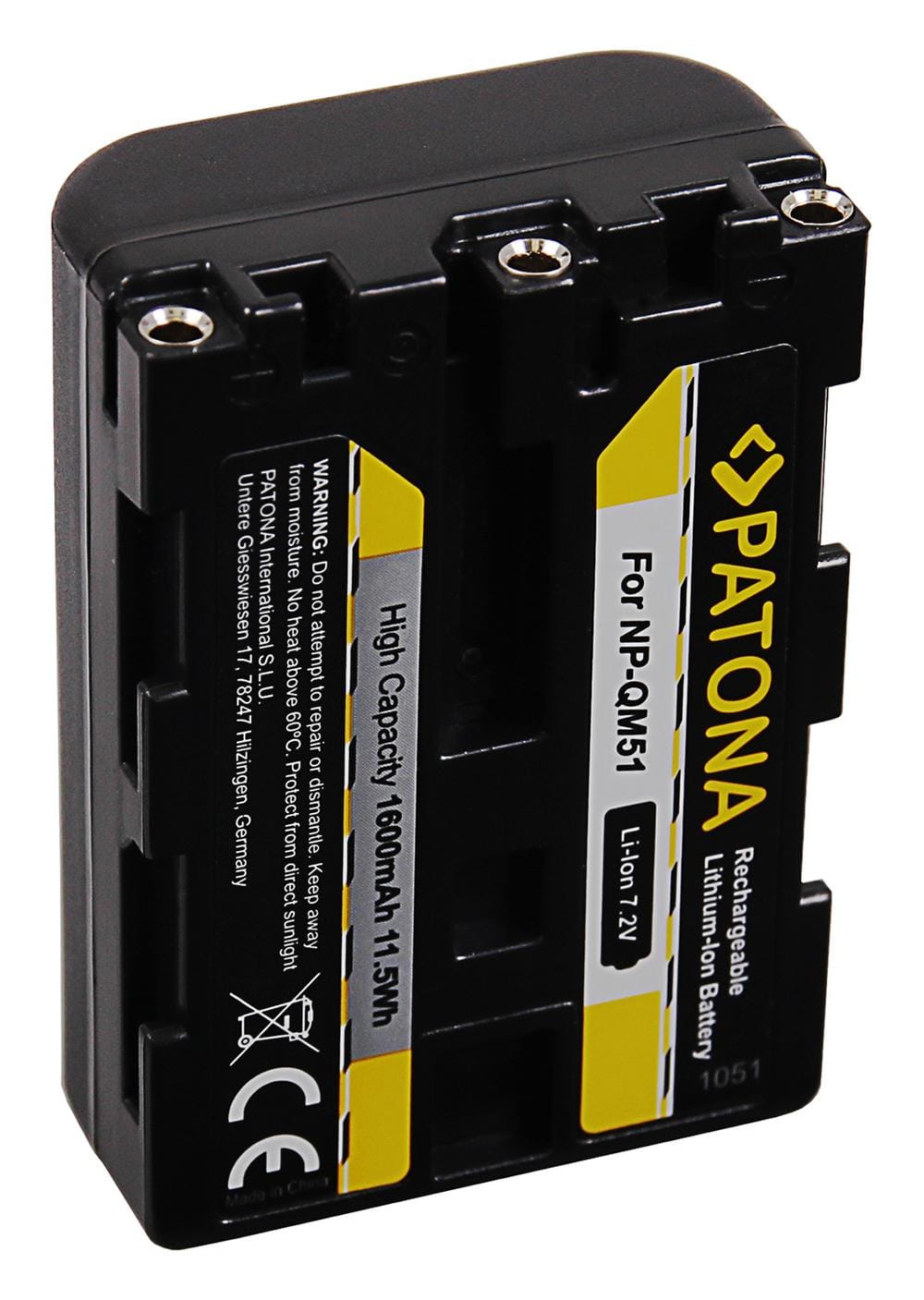 PATONA bateria do Sony NP-FM55 QM51 FM50 DSLR-A100