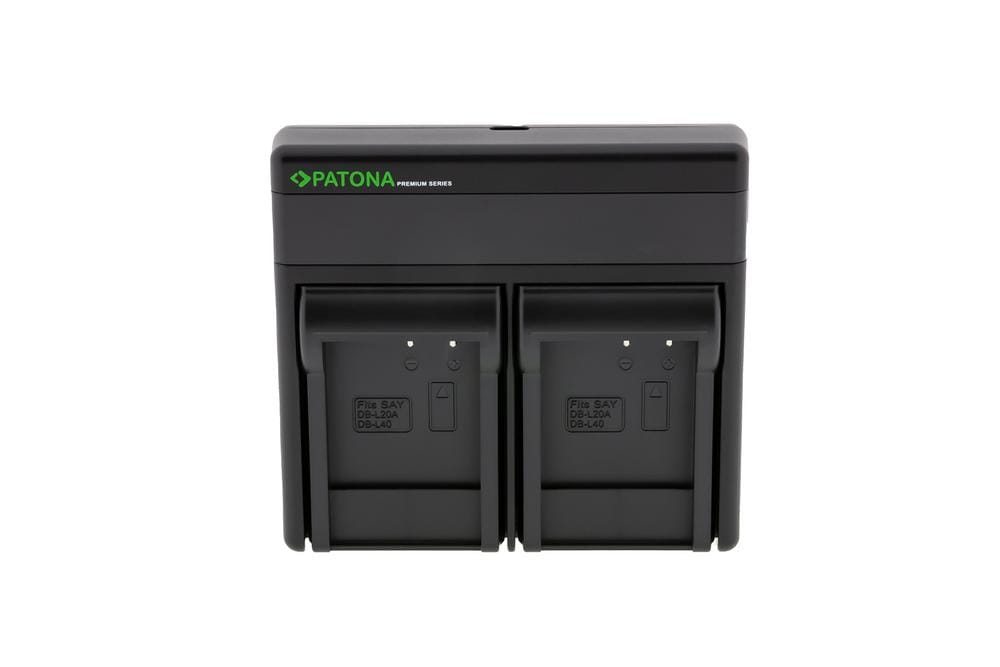 PATONA Premium Dual PD Performance Charger for Sanyo DB‑L40A with USB‑C Input/Output