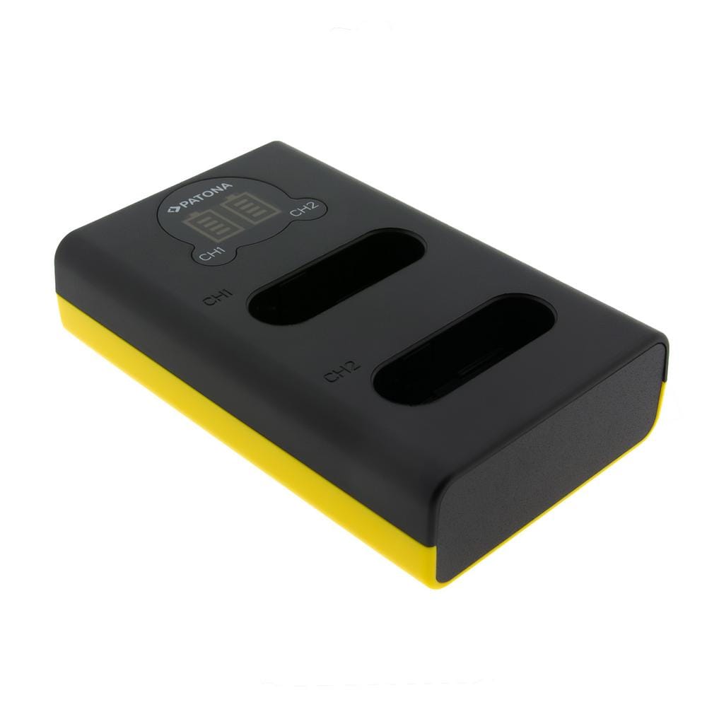 PATONA Carregador USB Dual LCD para Nikon EN-EL23 Coolpix P600