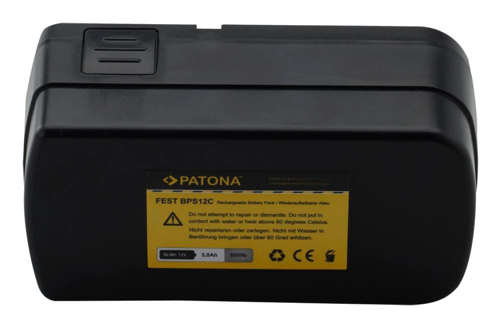 PATONA Batterie pour Festool BPS12C C12LI T12+3 497019 498336 398338 Festo