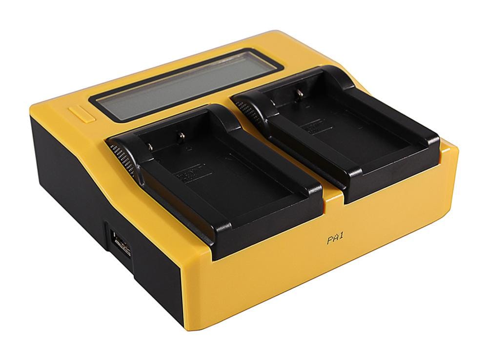 PATONA Caricabatterie Dual LCD USB per Konica Minolta NP-200 Dimage X Xg Xi Xt Xt Biz PATONA Caricabatterie Dual LCD USB per Konica Minolta NP-200 Dimage X Xg Xi Xt Xt Biz