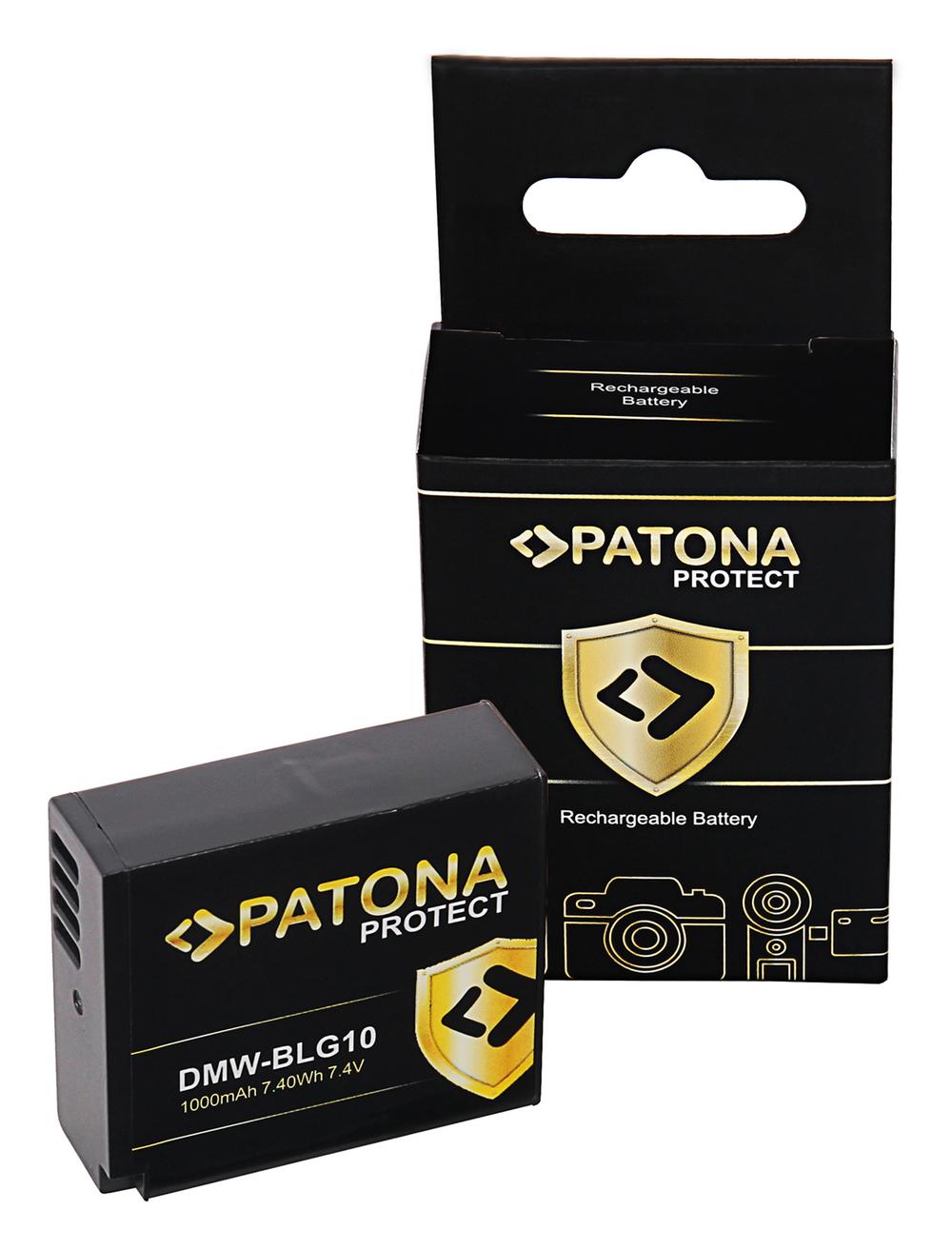 PATONA PROTECT bateria para Panasonic DMW-BLG10 DMW-BLE9 DMC-GF3 DMC-LX85 DMC-LX100