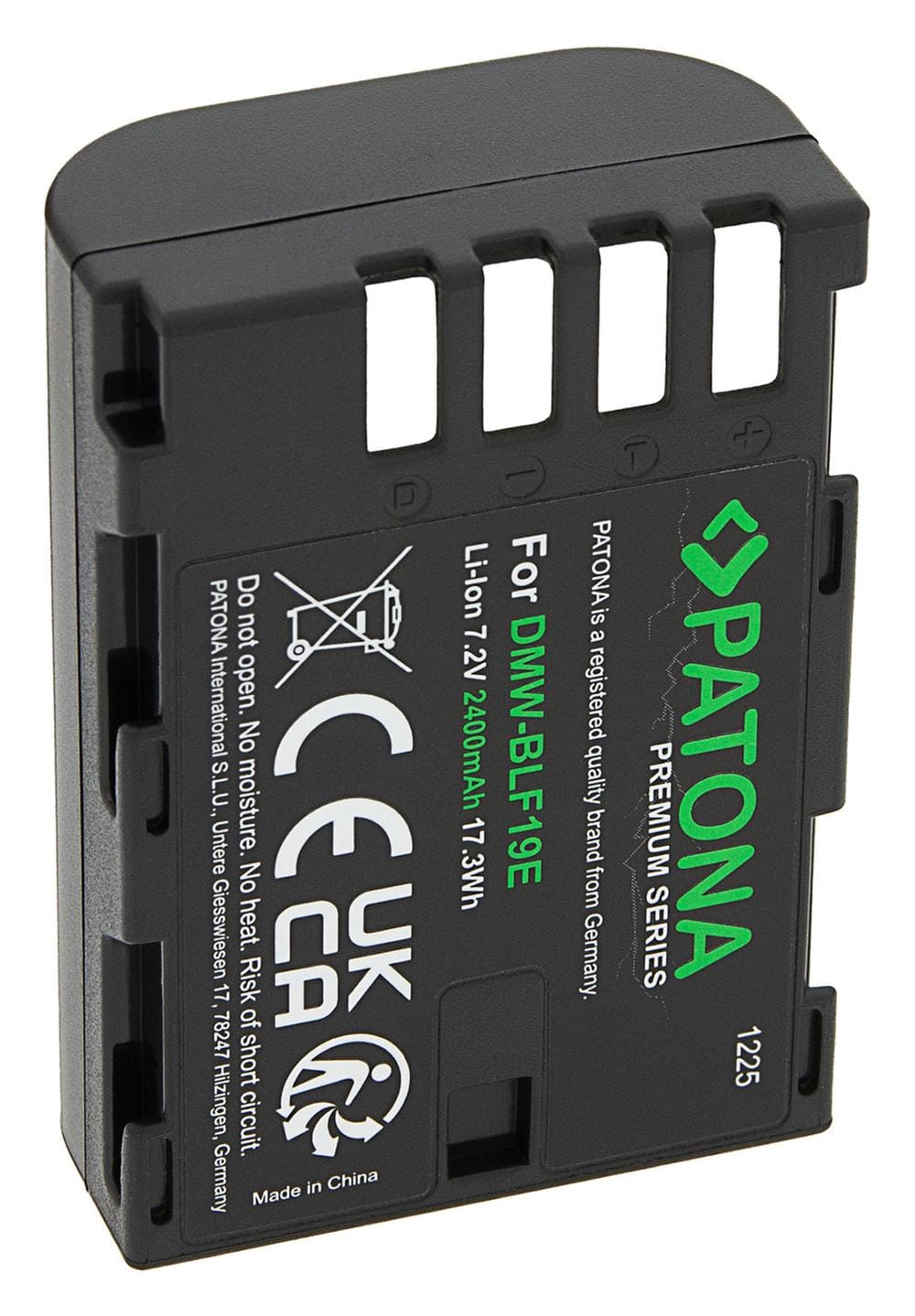 PATONA Batería Premium para Panasonic Lumix DMC‑GH3 GH3A GH4 DMW‑BLF19