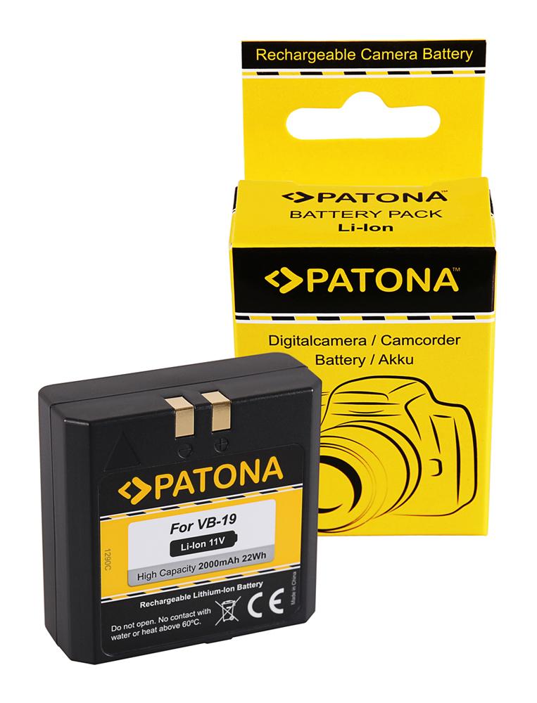 Batteria PATONA per Godox VB18 VB19 VING V850 Flash V860 Flash