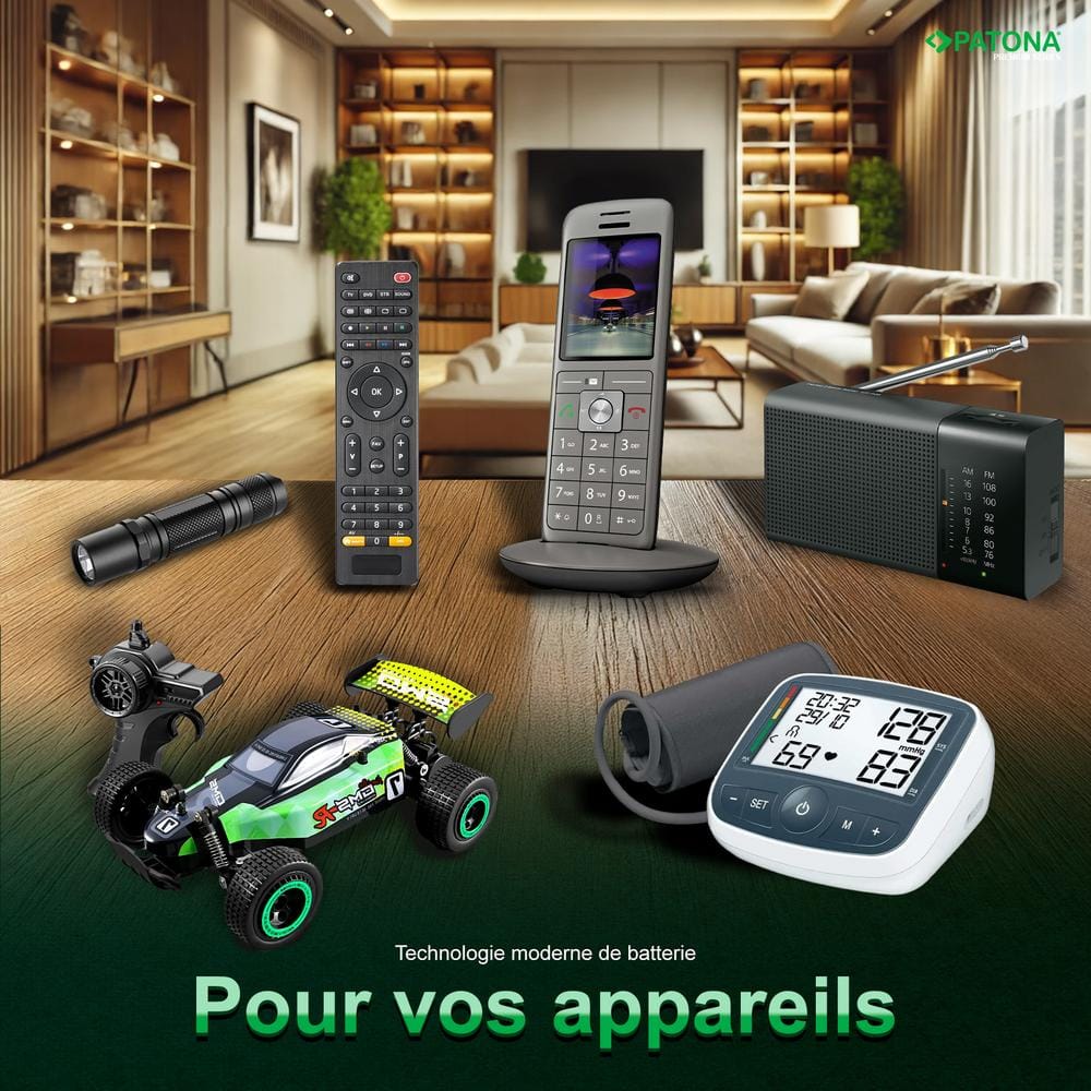 PATONA Premium Alkaline AAA Micro LR03 Baterías 10 unidades para mandos a distancia, linternas, relojes y otros dispositivos PATONA Premium Alkaline AAA Micro LR03 Baterías 10 unidades para mandos a distancia, linternas, relojes y otros dispositivos