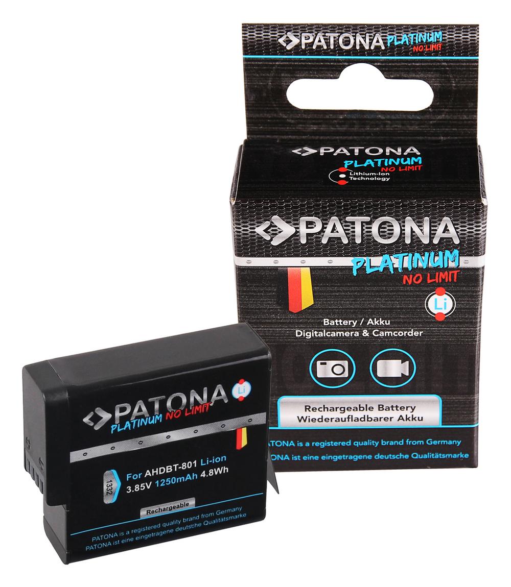 Bateria PATONA Platinum para GoPro Hero 8 AHDBT-801 Hero 7 AHDBT-701 Hero 6 Hero 5 AHDBT-501 Bateria PATONA Platinum para GoPro Hero 8 AHDBT-801 Hero 7 AHDBT-701 Hero 6 Hero 5 AHDBT-501