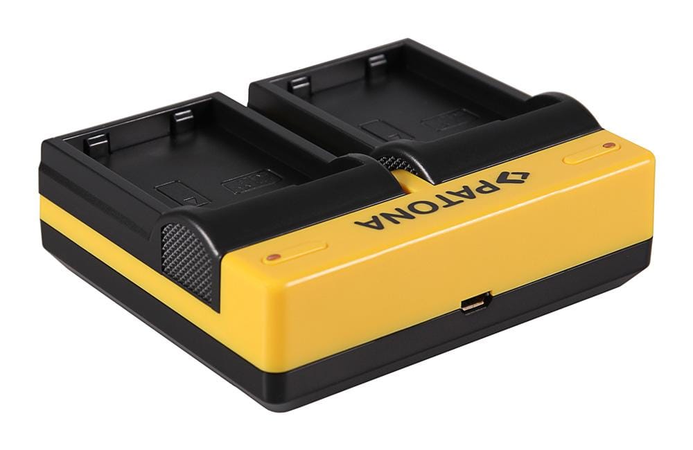 Chargeur double PATONA pour Nikon EN-EL14 CoolPix D3100 D3200 D5100 D5200 P7000 P7100 P7700 avec câble Micro-USB