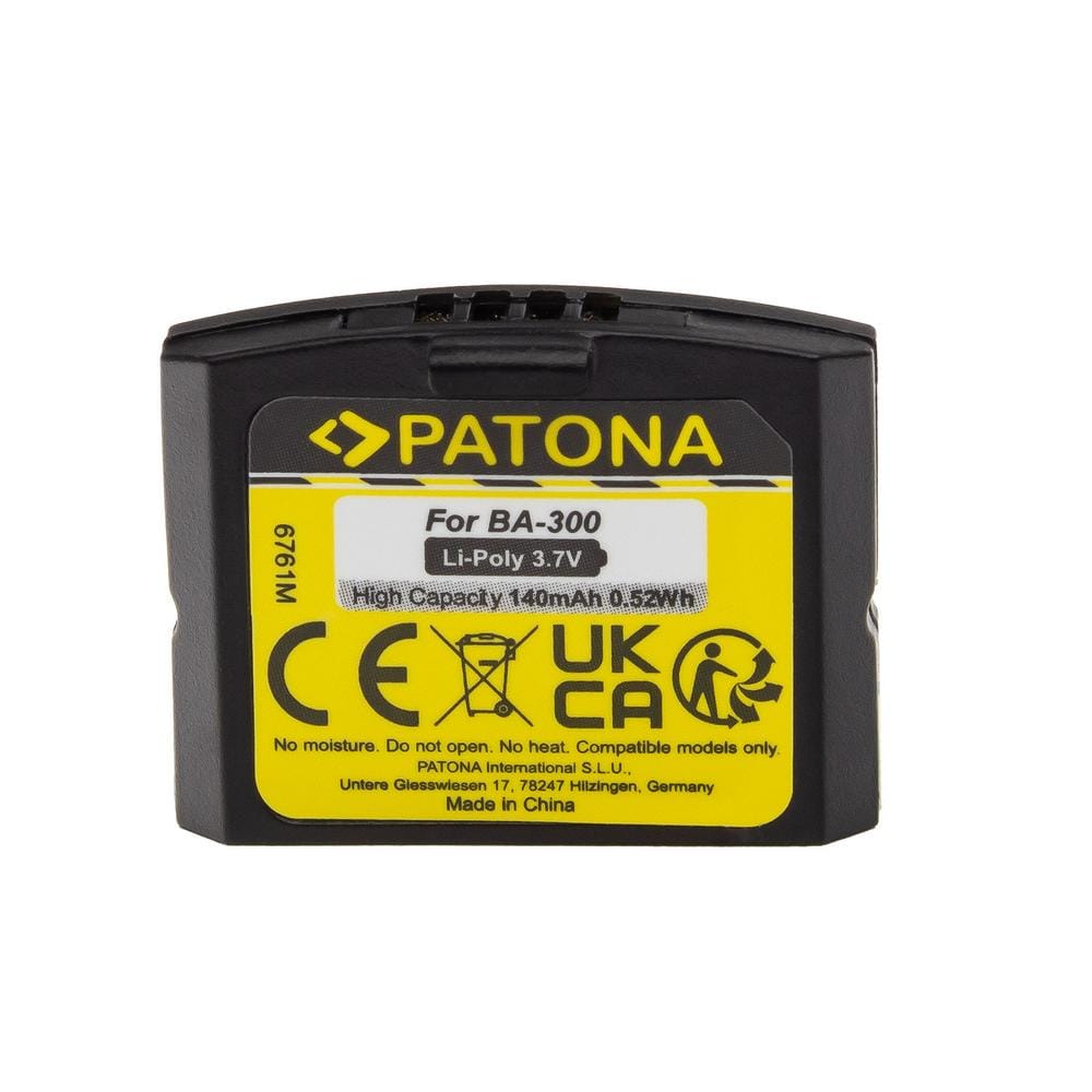 PATONA bateria para Sennheiser IS 410 RI 410 RR 840 fones de ouvido RS 4200 Set 830 TV 840 TV 900 BA300 BA-300