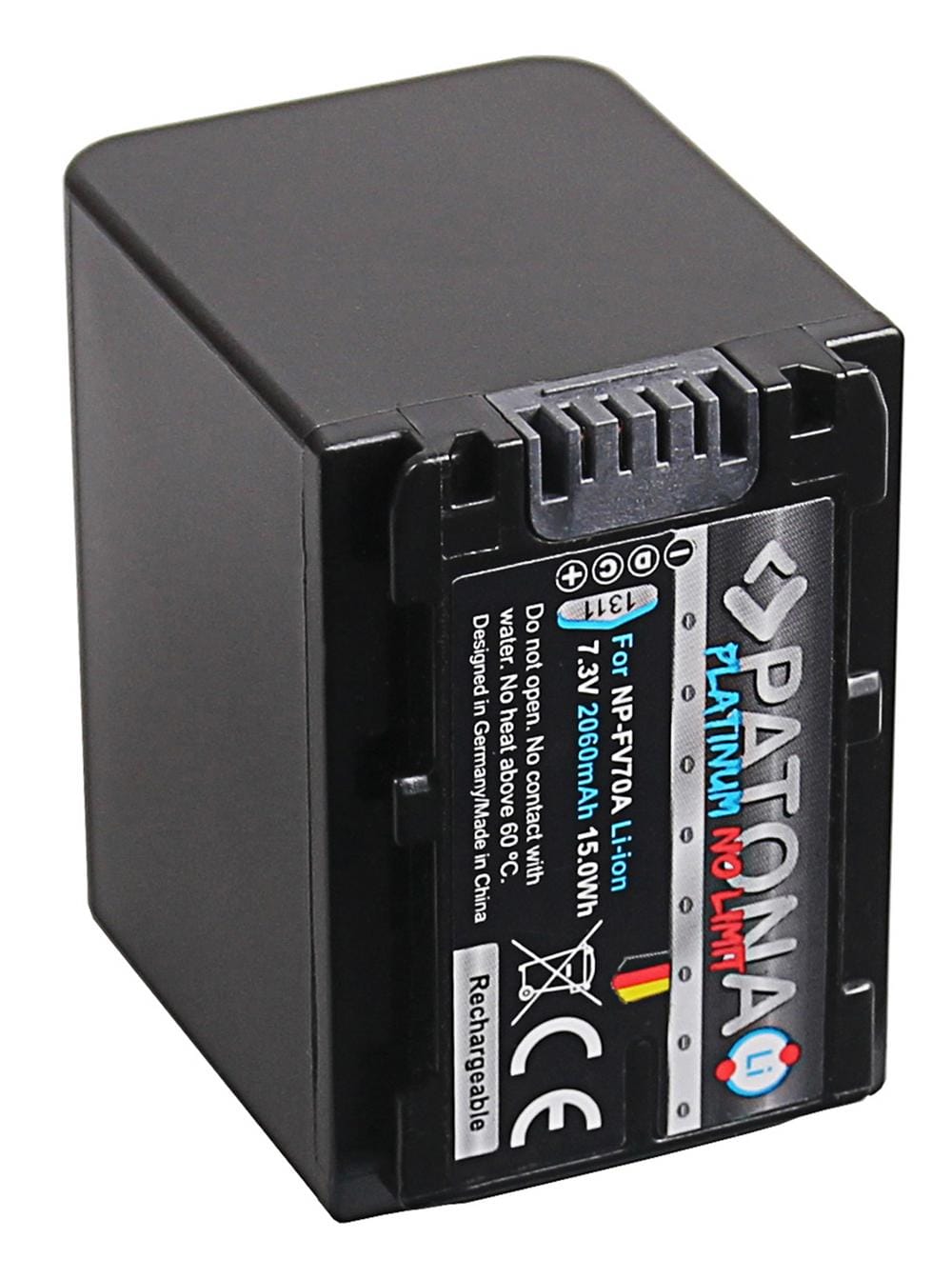 PATONA Platinum batería para Sony NP-FV70 FDR-AX40 FDR-AX45 FDR-CX680 NEX-VG30