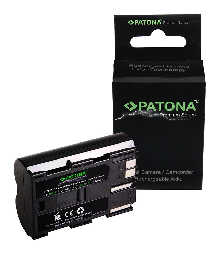 PATONA Premium Battery for Canon BP-511 5D 40D 10D D60 PowerShot G1 G2 G6