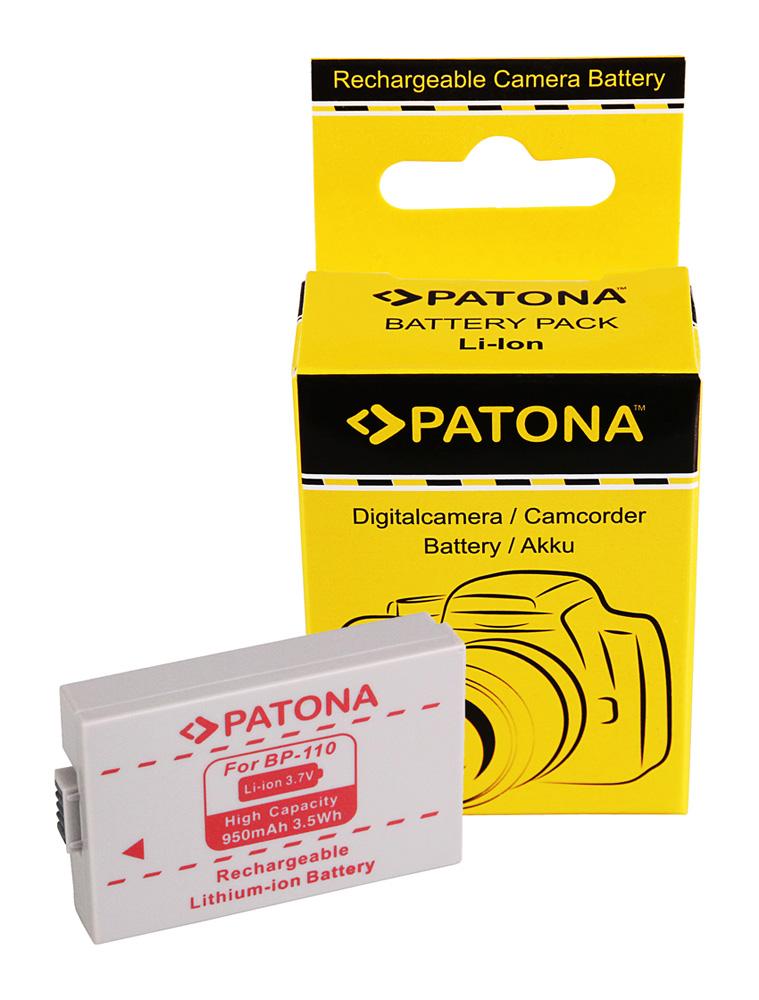 Bateria PATONA para Canon BP-110, Canon HF R26, Canon HF 28, Canon HF 206