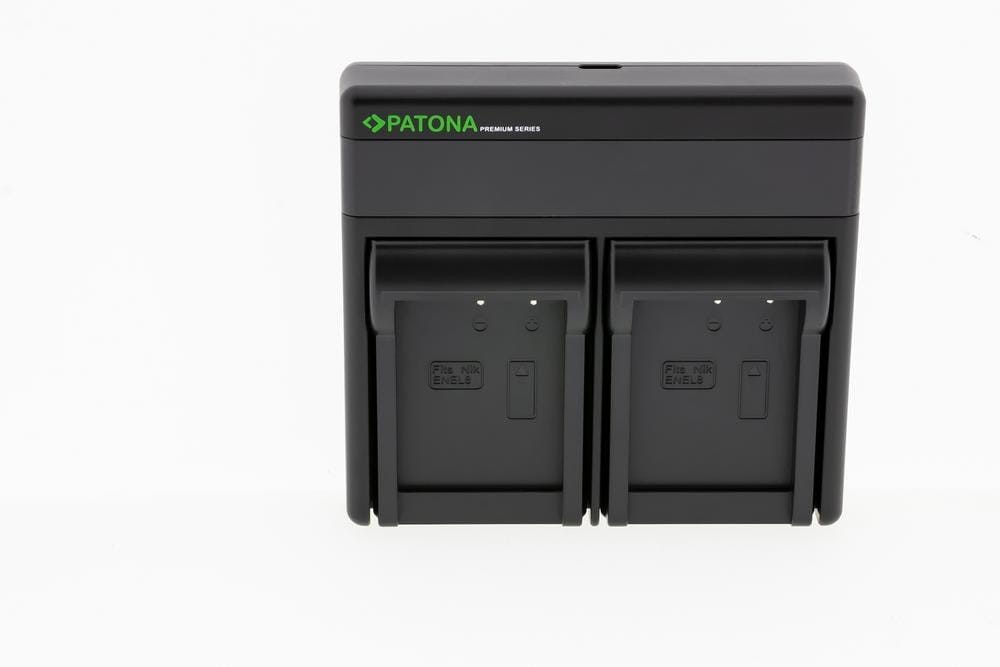 PATONA Premium Dual PD Performance Charger for Nikon EN‑EL8 with USB‑C Input/Output