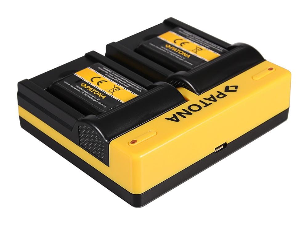 PATONA Dual Charger for Nikon Casio NP-120 CoolPix S2500 S3100 S4100 with Micro-USB Cable