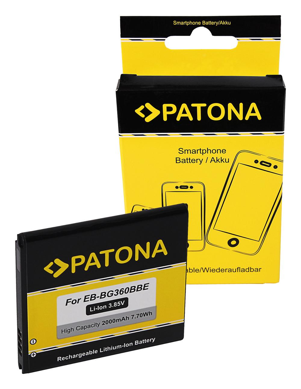 PATONA bateria para Samsung Galaxy Core Prime EB-BG360BBE EB-BG360CBC CS-SMG361SL PATONA bateria para Samsung Galaxy Core Prime EB-BG360BBE EB-BG360CBC CS-SMG361SL