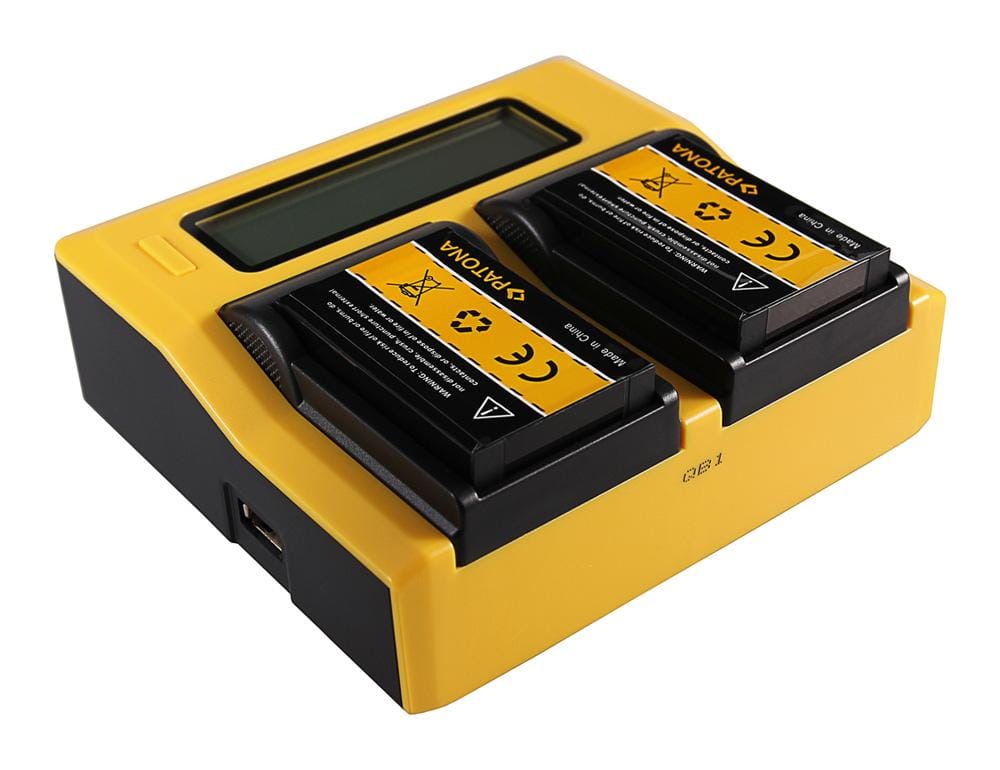 PATONA Carregador Dual LCD USB para Drift CFXDC02 HD Ghost PATONA Carregador Dual LCD USB para Drift CFXDC02 HD Ghost