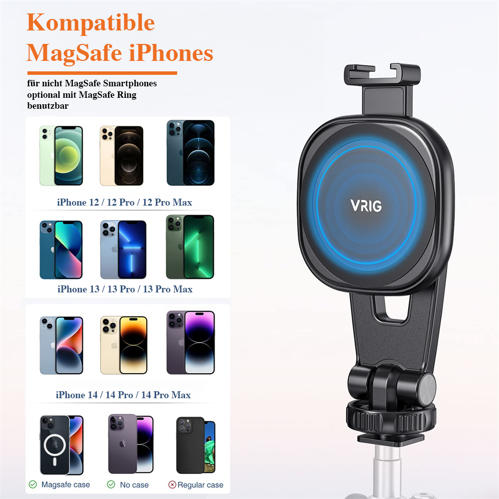 Tripod set with MagSafe smartphone holder Tripod set with MagSafe smartphone holder