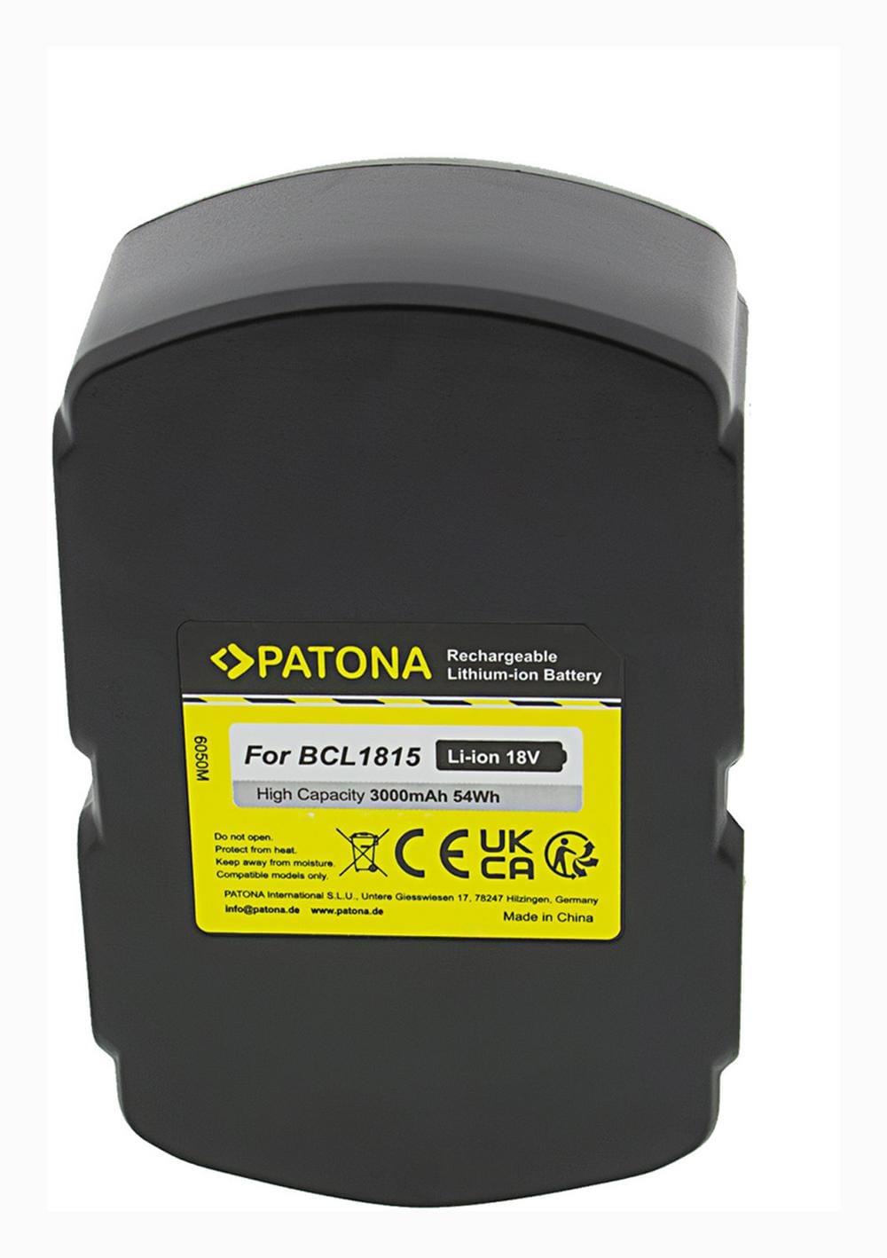 PATONA Batterie pour outils Hitachi 18V 3000 mAh Li‑Ion BCL1815 EBM1830 WR18DL PATONA Batterie pour outils Hitachi 18V 3000 mAh Li‑Ion BCL1815 EBM1830 WR18DL