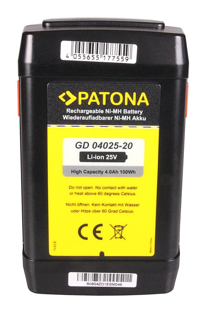 PATONA Battery for Gardena Reel Mower 402520 380 C 380 EC 380 LI 380C 380EC PATONA Battery for Gardena Reel Mower 402520 380 C 380 EC 380 LI 380C 380EC