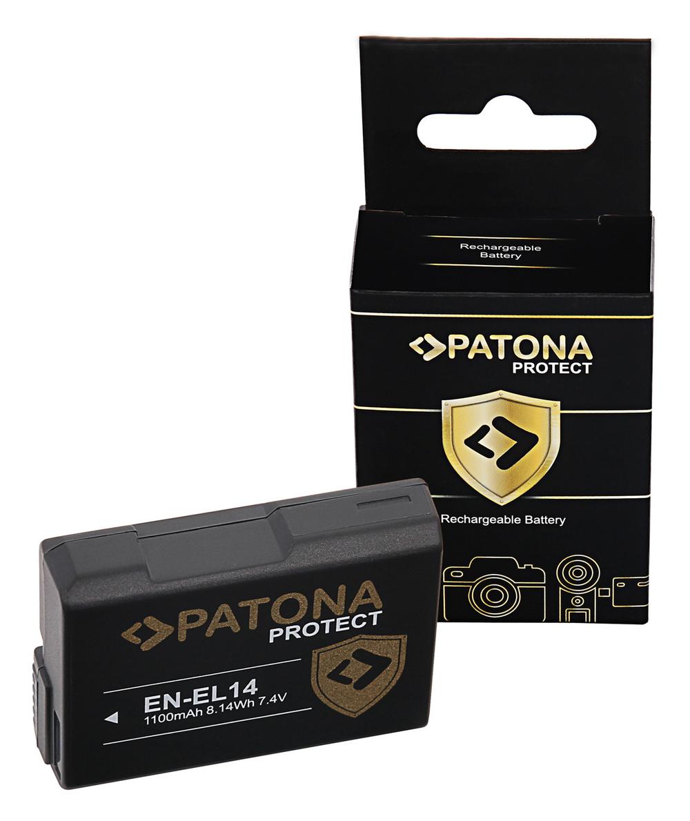 PATONA PROTECT Bateria totalmente decodificada para Nikon EN-EL14 Coolpix P7800 P7700 P7000 D5300 PATONA PROTECT Bateria totalmente decodificada para Nikon EN-EL14 Coolpix P7800 P7700 P7000 D5300