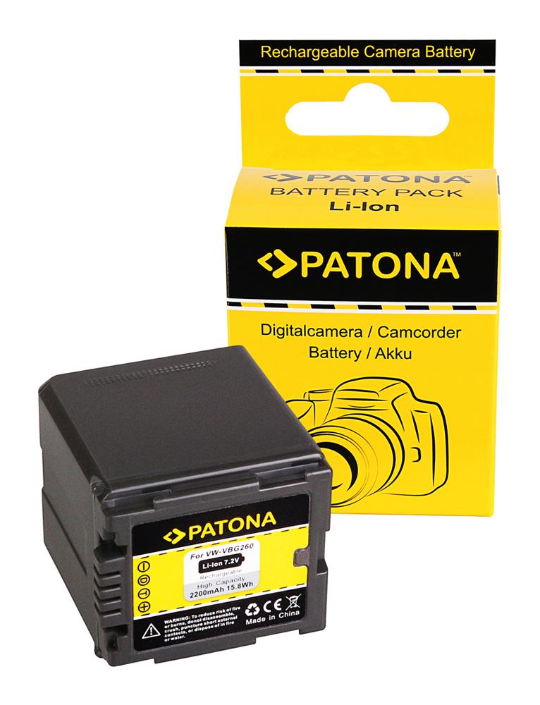 PATONA Akumulator do Panasonic VW-VBG260 kompatybilny z VW-VBG070 i VW-VBG130 PATONA Akumulator do Panasonic VW-VBG260 kompatybilny z VW-VBG070 i VW-VBG130