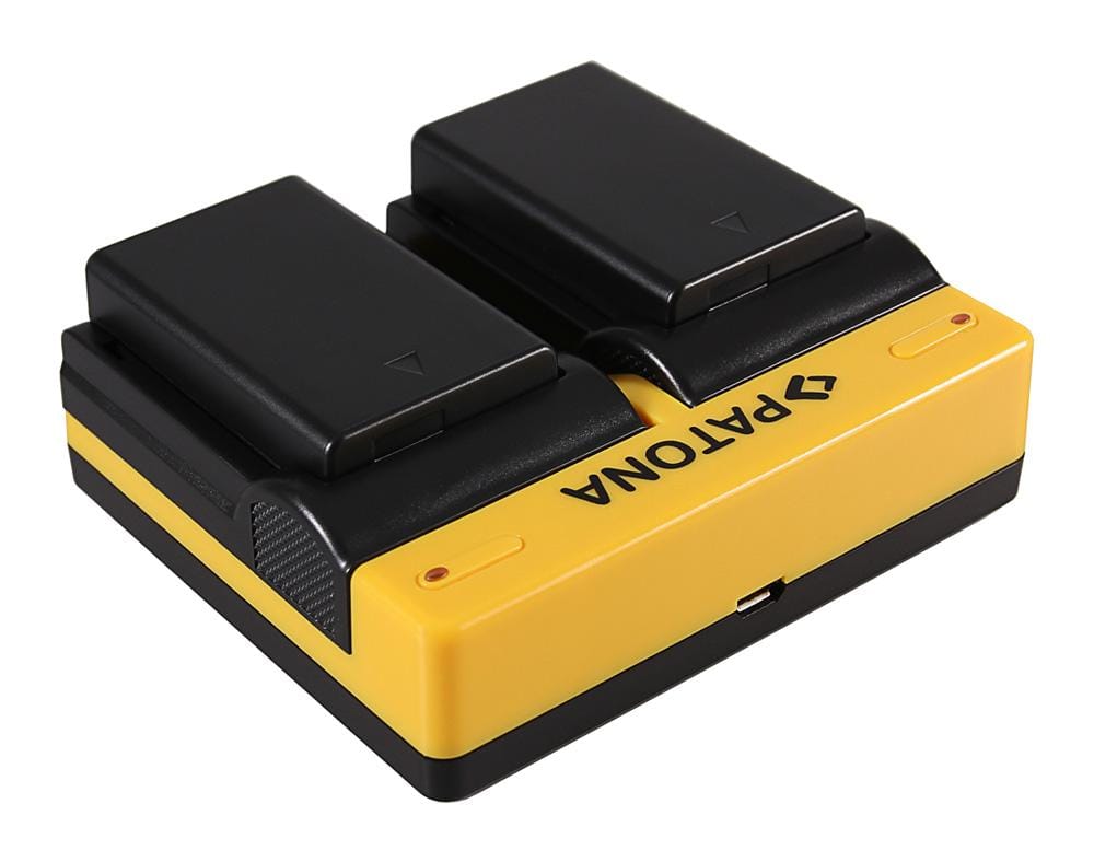 Carregador Dual PATONA para Pentax D‑LI109 K K2 K‑2 K30 K50 K‑50 K500 K‑500 KR com cabo Micro‑USB