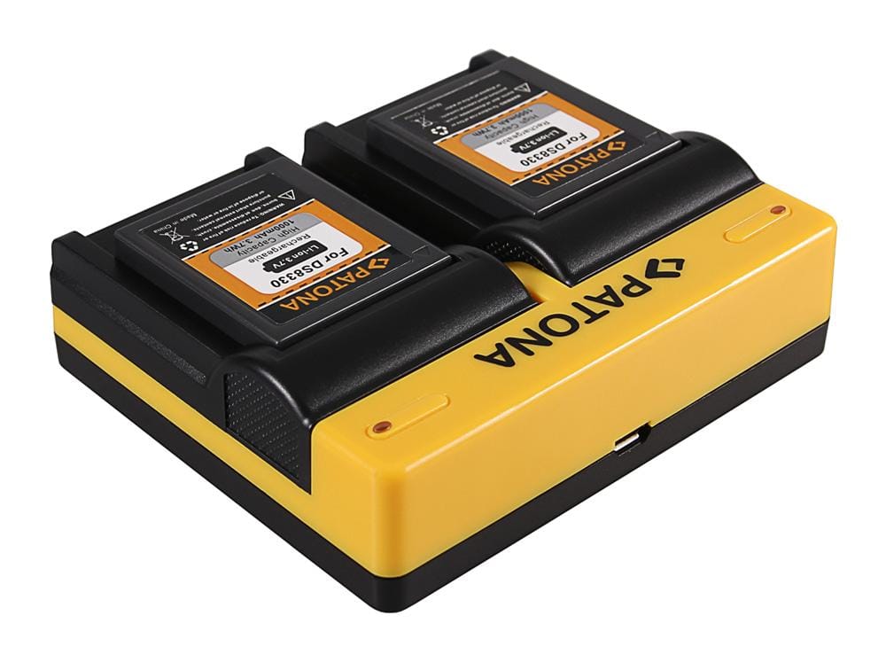 Carregador Dual PATONA para Acer Medion DC-8300 DS-8330 CP8530 CP-8531 com cabo Micro-USB