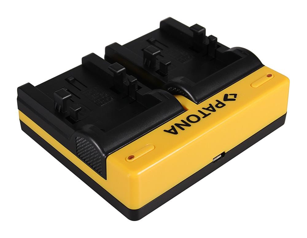 PATONA Caricatore Dual per Canon NB-1LH NP-600 Digital ELPH con Micro-USB