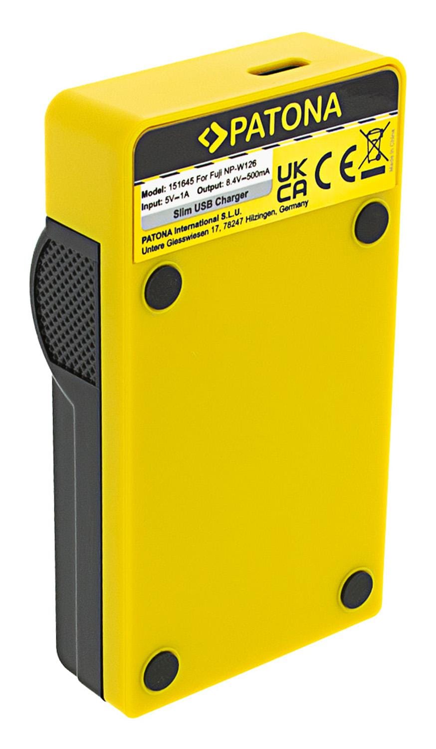 PATONA Slim Carregador USB com Entrada USB‑C para Fujifilm NP‑W126 FinePix HS30 EXR HS30EXR HS‑30EX PATONA Slim Carregador USB com Entrada USB‑C para Fujifilm NP‑W126 FinePix HS30 EXR HS30EXR HS‑30EX