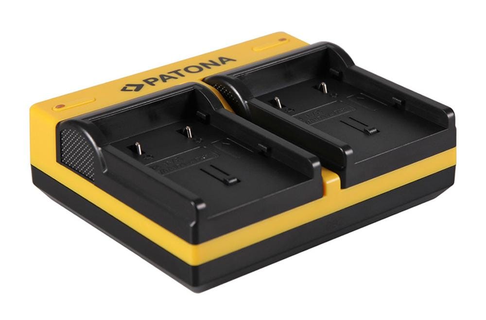 Caricatore Duale PATONA per JVC BN-VF707U D JVCD250 JVCD270 JVCD290 JVCD73AC JVCDF430 con cavo Micro-USB