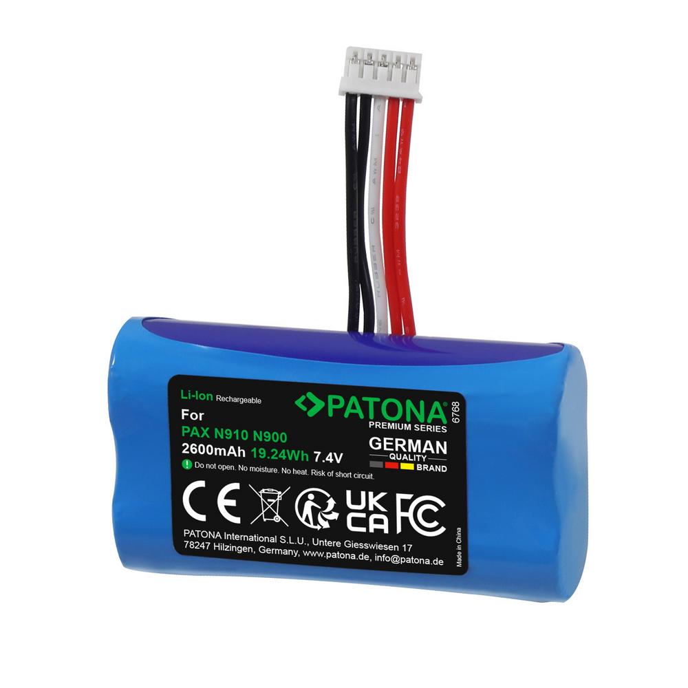PATONA Batterie Premium pour PAX N910 PAX910BL PATONA Batterie Premium pour PAX N910 PAX910BL